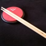 Drumsticks and practice pad